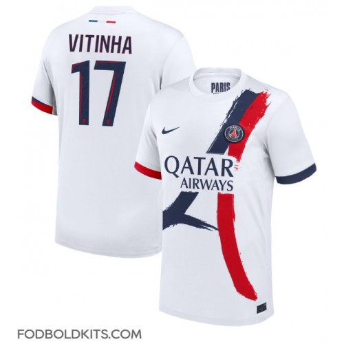 Paris Saint-Germain Vitinha #17 Udebanetrøje 2024-25 Kortærmet